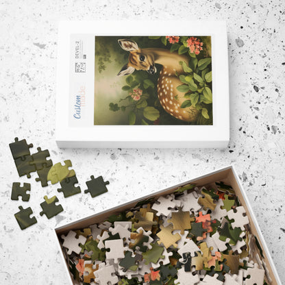 Fawn Amongst Flowers | Jigsaw Puzzle