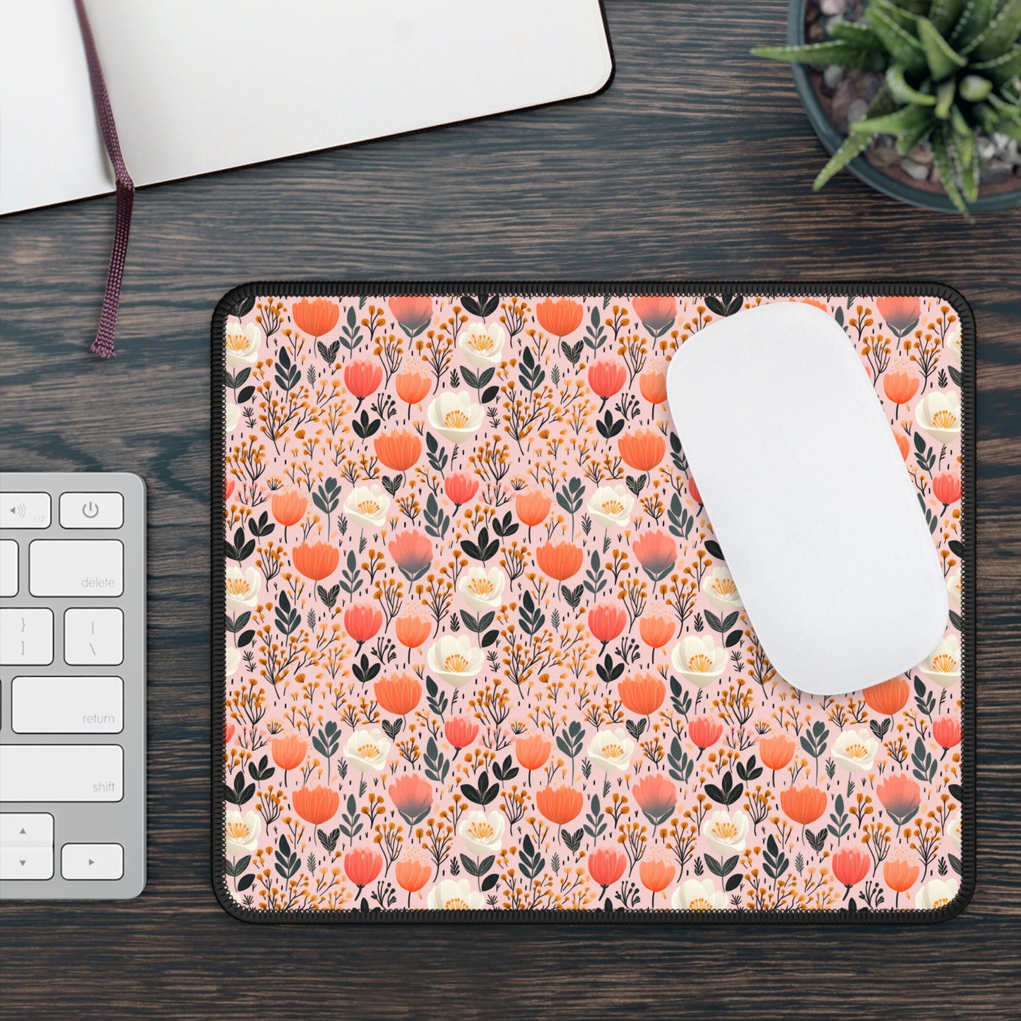 Floral Folk Whimsy Mouse Pad