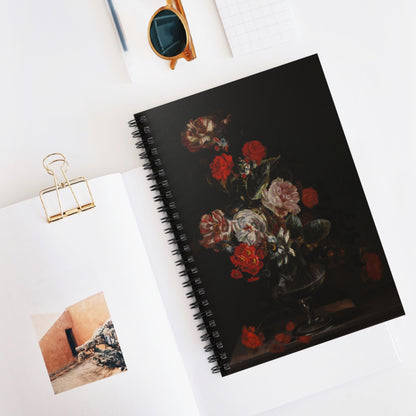 Still Life with Flowers | Ruled Line Spiral Notebook