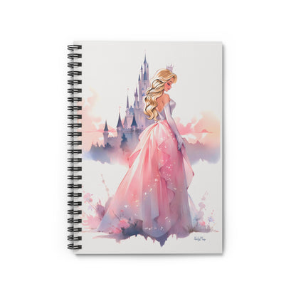 Sleeping Beauty and the Heavenly Citadel | Ruled Line Spiral Notebook