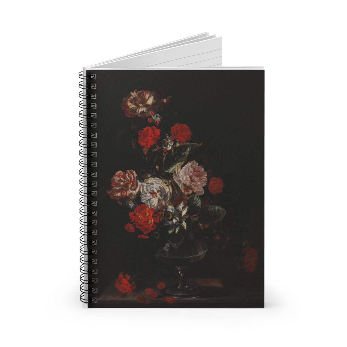 Still Life with Flowers | Ruled Line Spiral Notebook