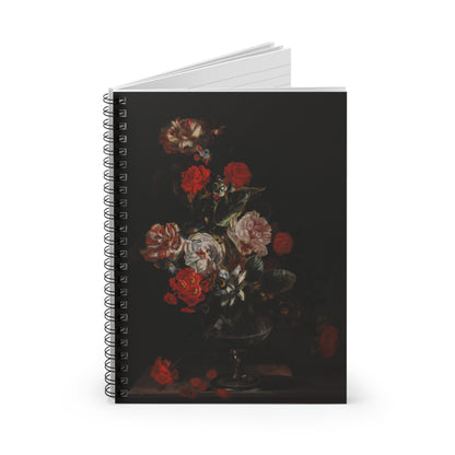 Still Life with Flowers | Ruled Line Spiral Notebook