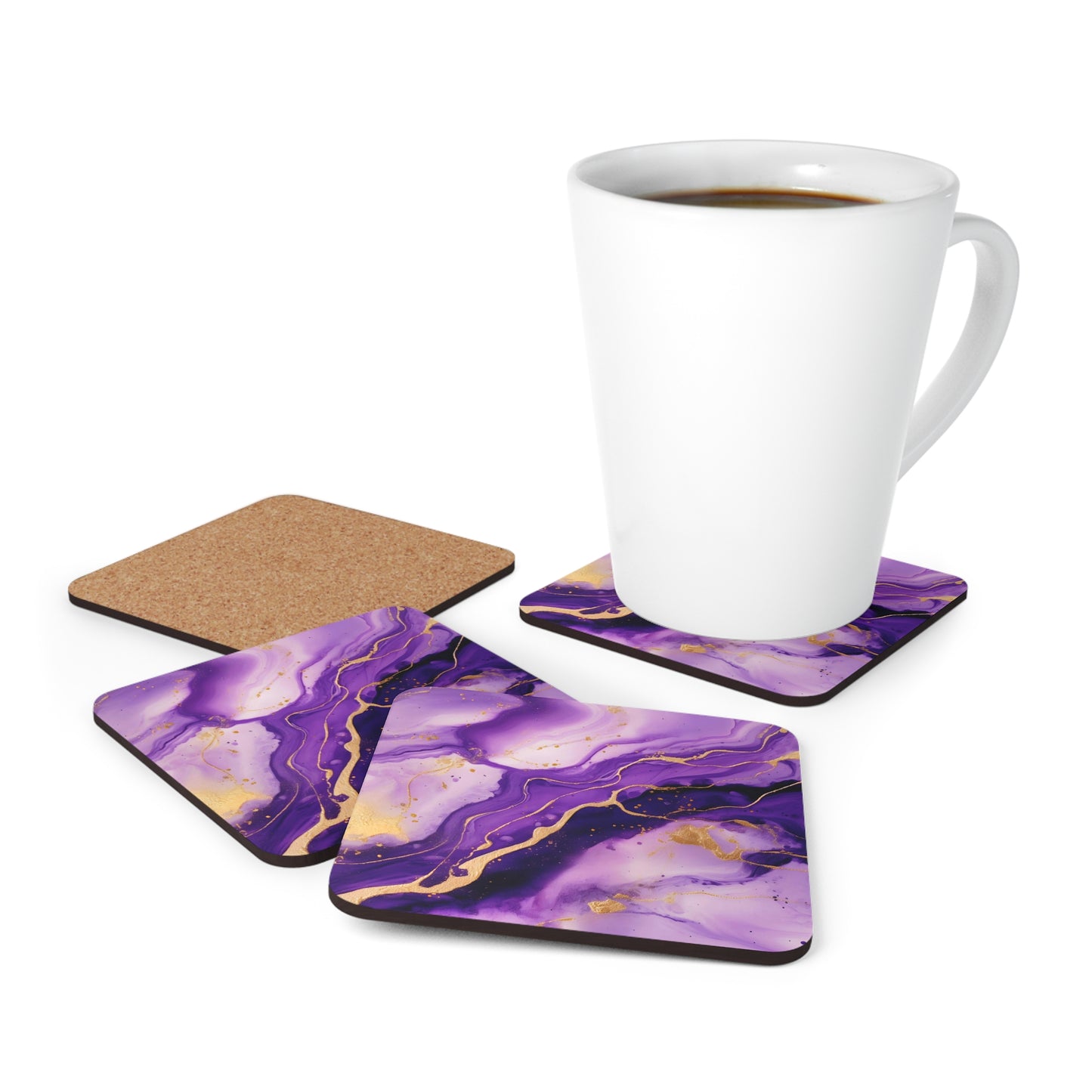 Purple and Lilac Geode | Set of 4 Coasters