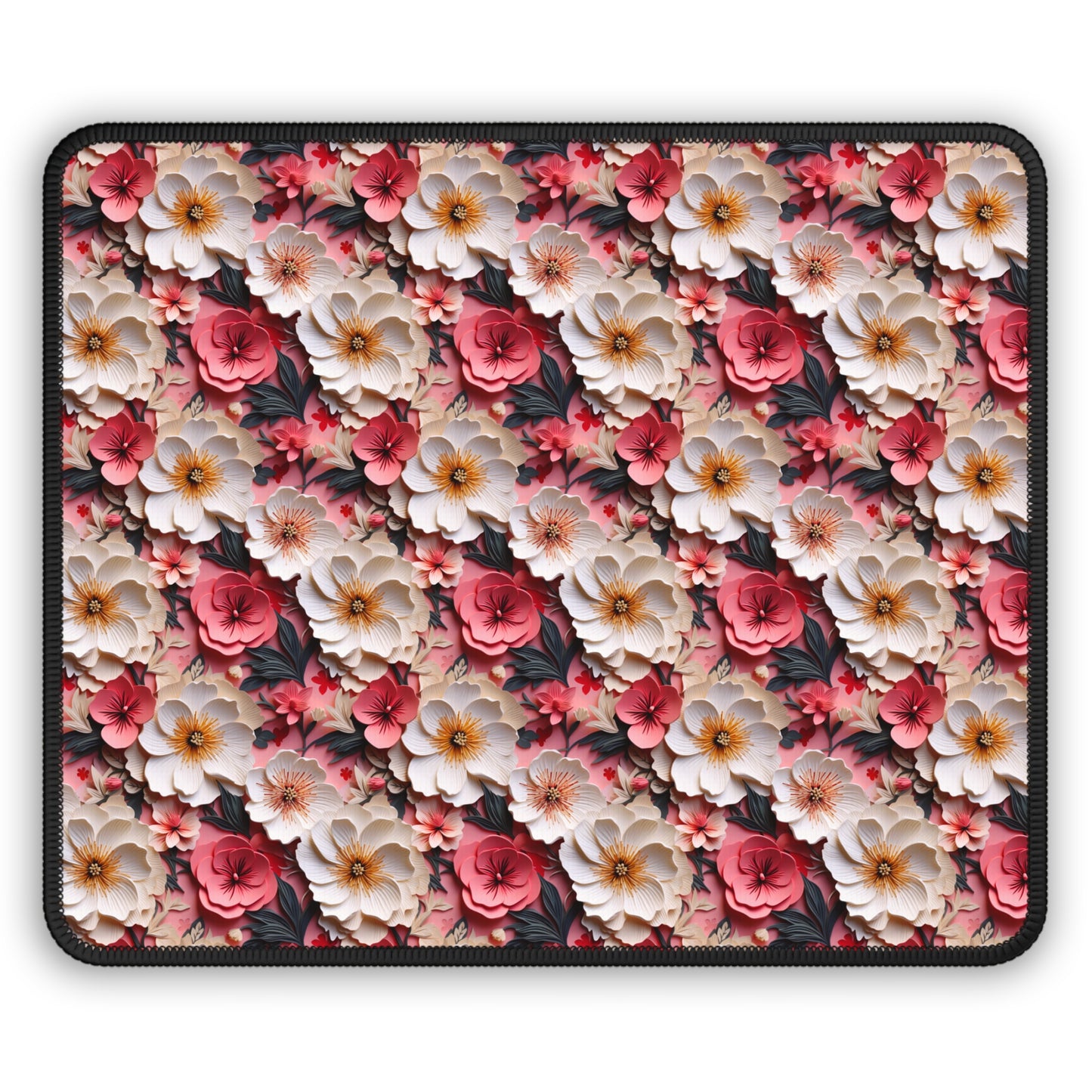 Floral Papercut Delight Mouse Pad