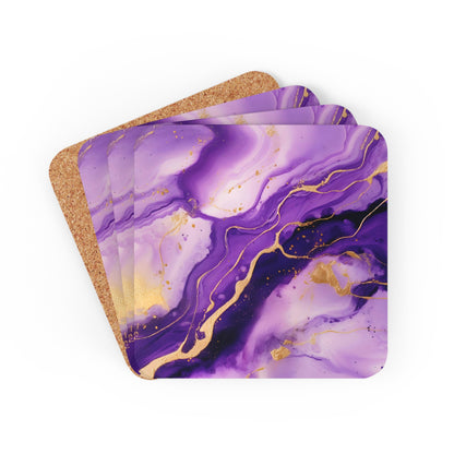 Purple and Lilac Geode | Set of 4 Coasters