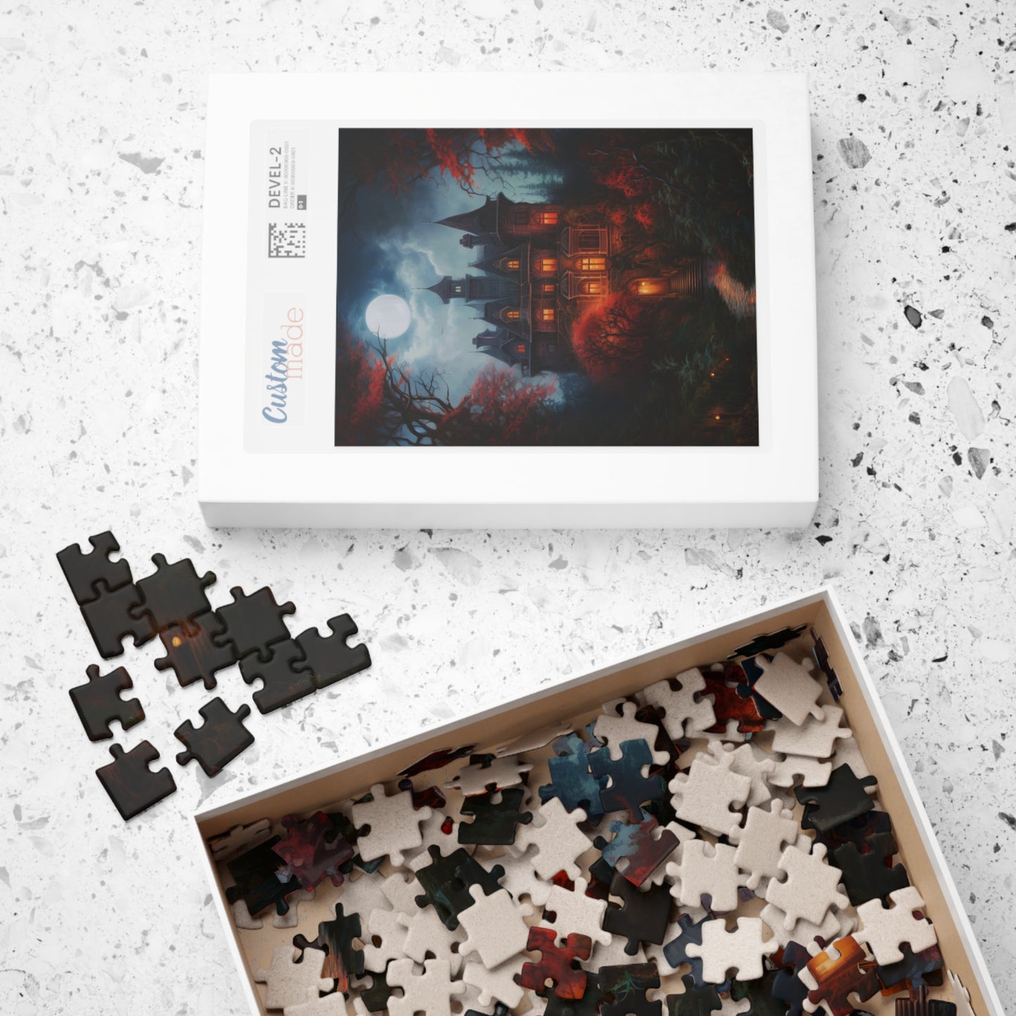 Moonlit Victorian Manor | Jigsaw Puzzle