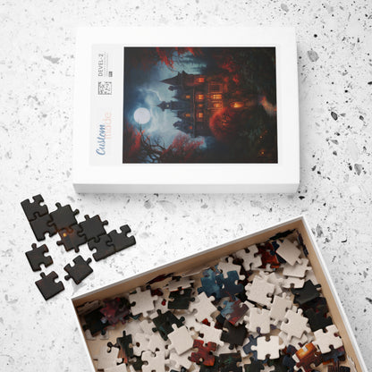 Moonlit Victorian Manor | Jigsaw Puzzle