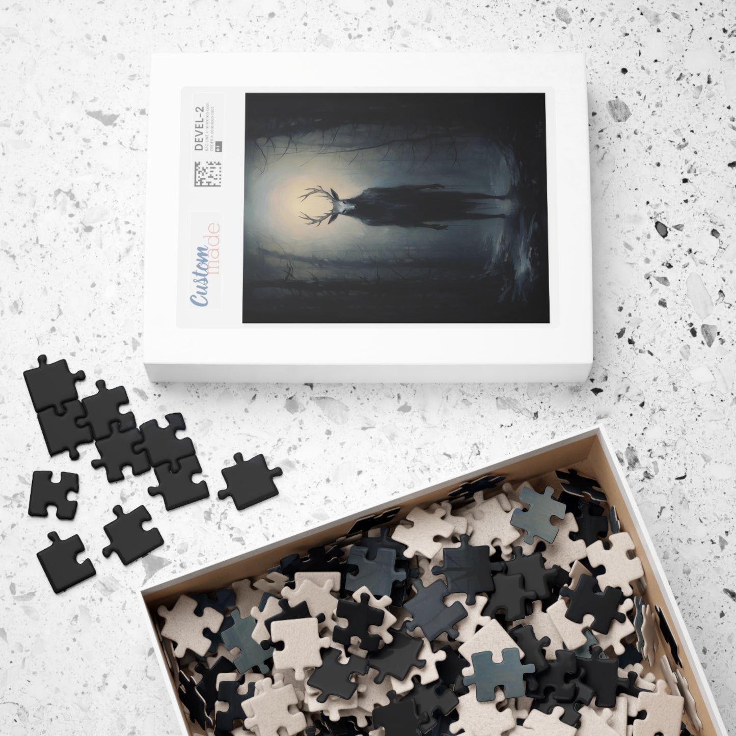 Slavic Wendigo within a Winter Forest | Jigsaw Puzzle