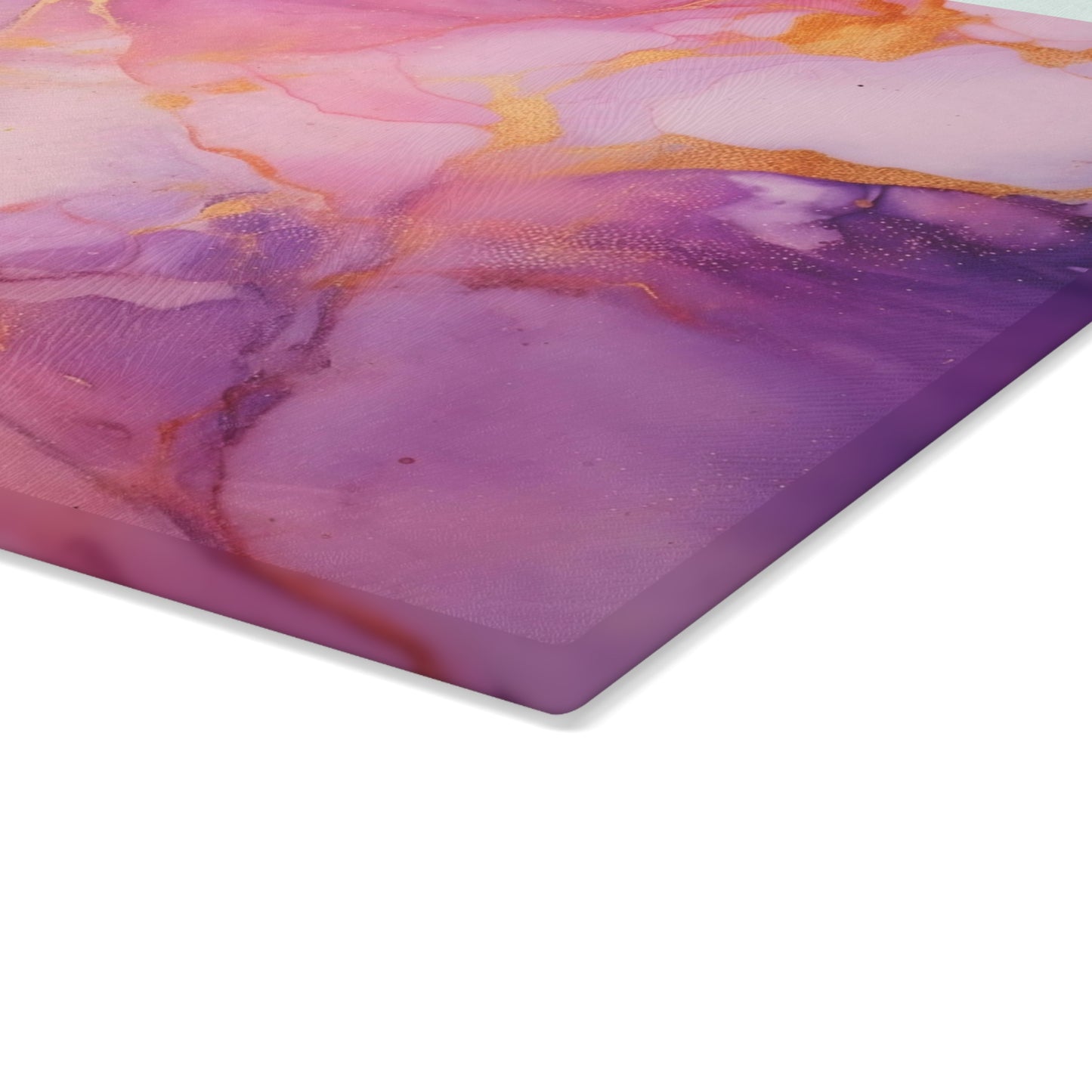 Lilac and Mauve Marble Glass Cutting Board