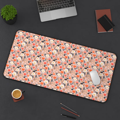 Floral Folk Whimsy Desk Mat