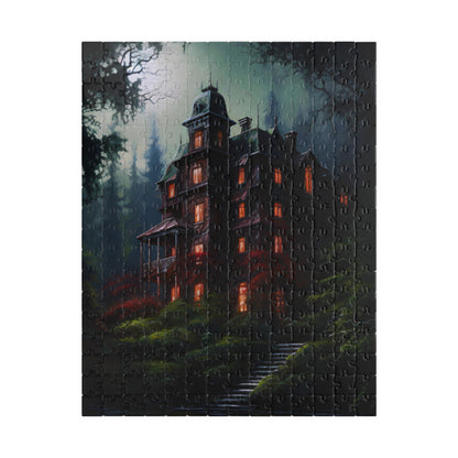 Nocturnal Victorian Manor | Jigsaw Puzzle