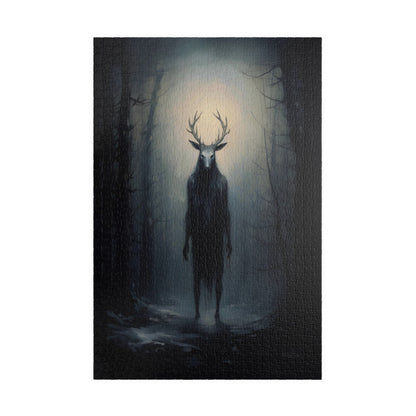 Slavic Wendigo within a Winter Forest | Jigsaw Puzzle