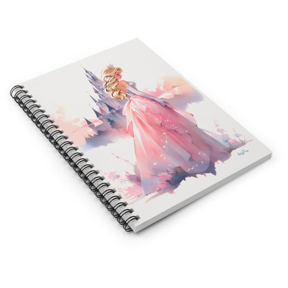 Sleeping Beauty and the Heavenly Citadel | Ruled Line Spiral Notebook