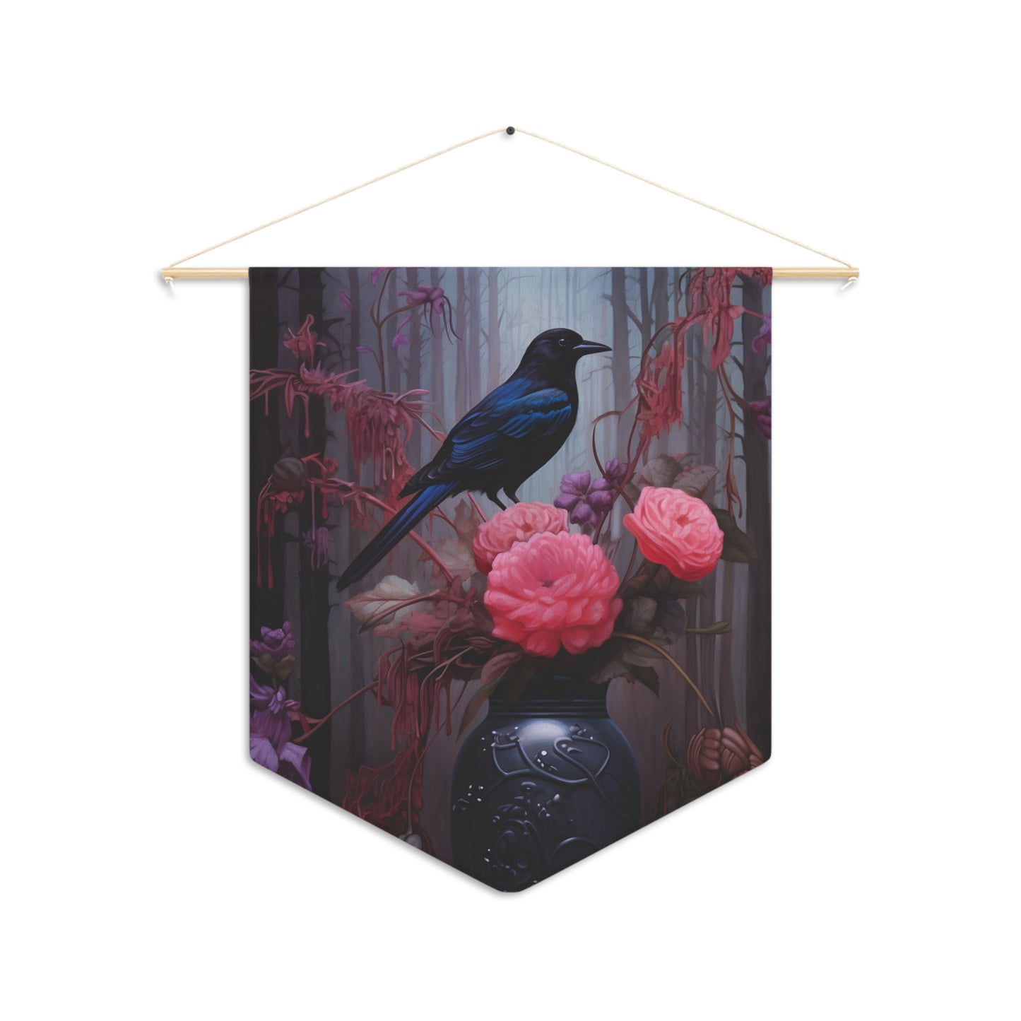 Crow's Twilight Sonata | Hanging Pennant