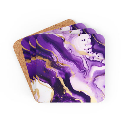 Purple and Ivory Geode | Set of 4 Coasters