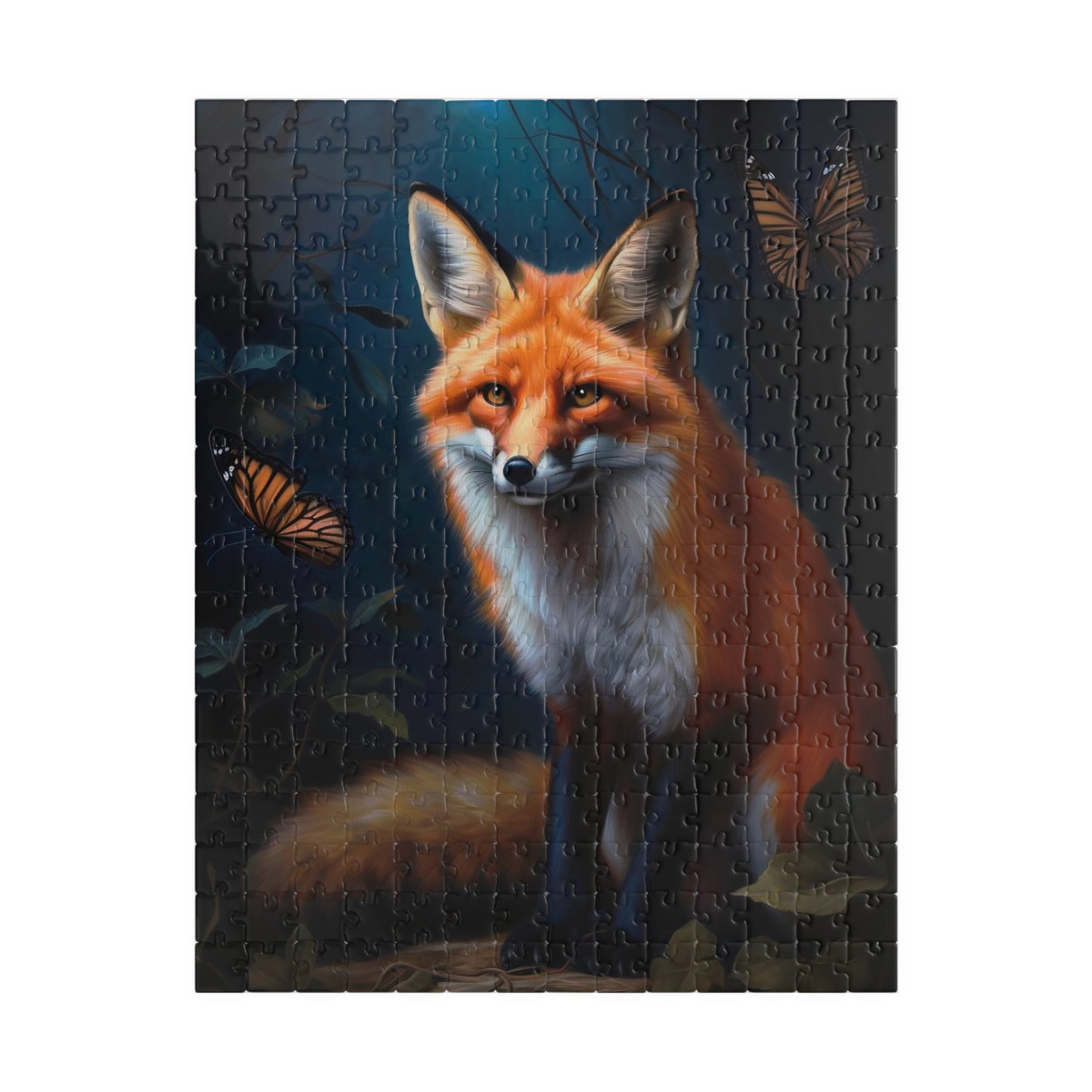 Red Fox with Butterflies | Jigsaw Puzzle