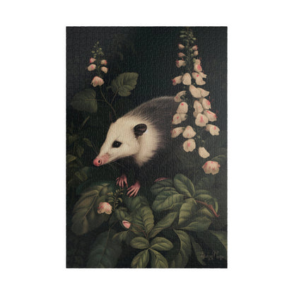 Opossum in Lush Foliage | Jigsaw Puzzle