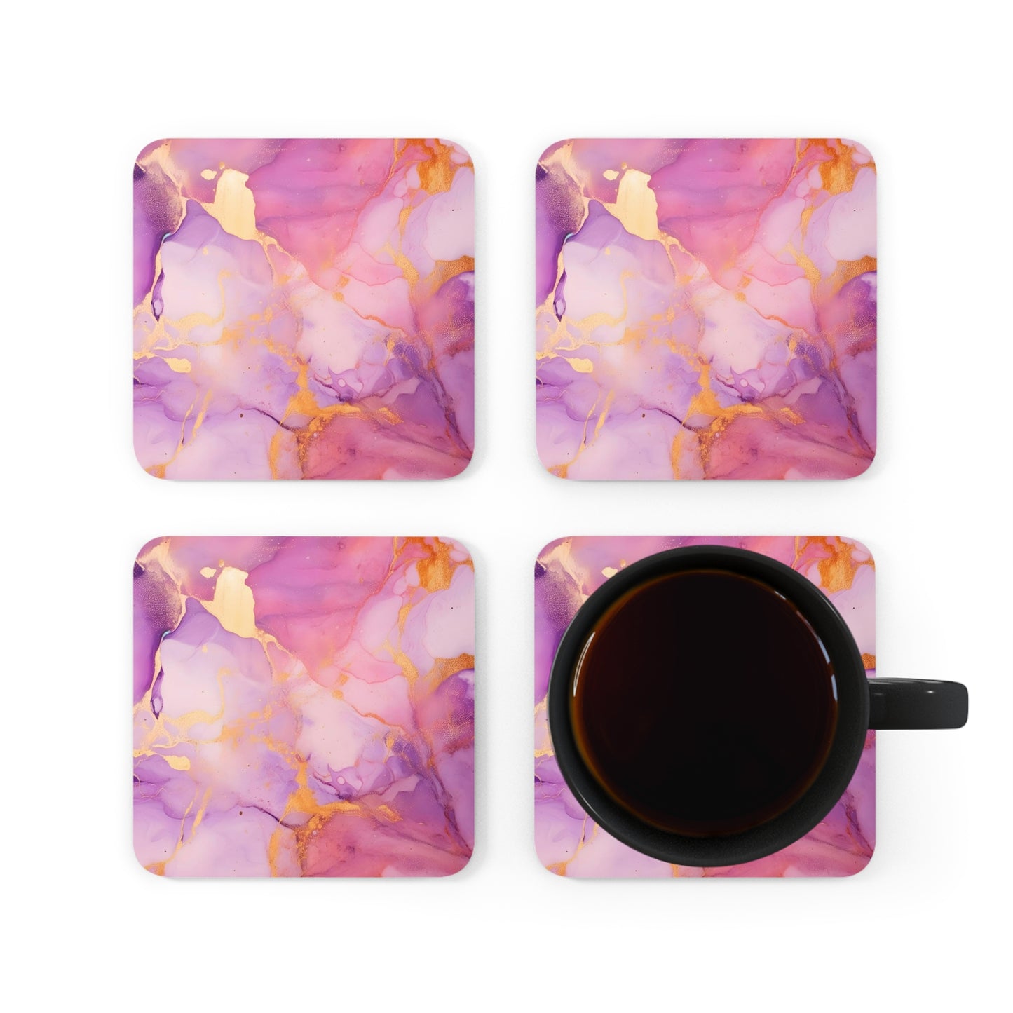 Lilac and Mauve Geode | Set of 4 Coasters