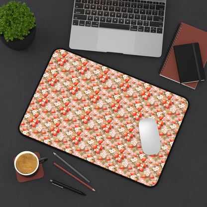 Symphony of Strawberries Desk Mat