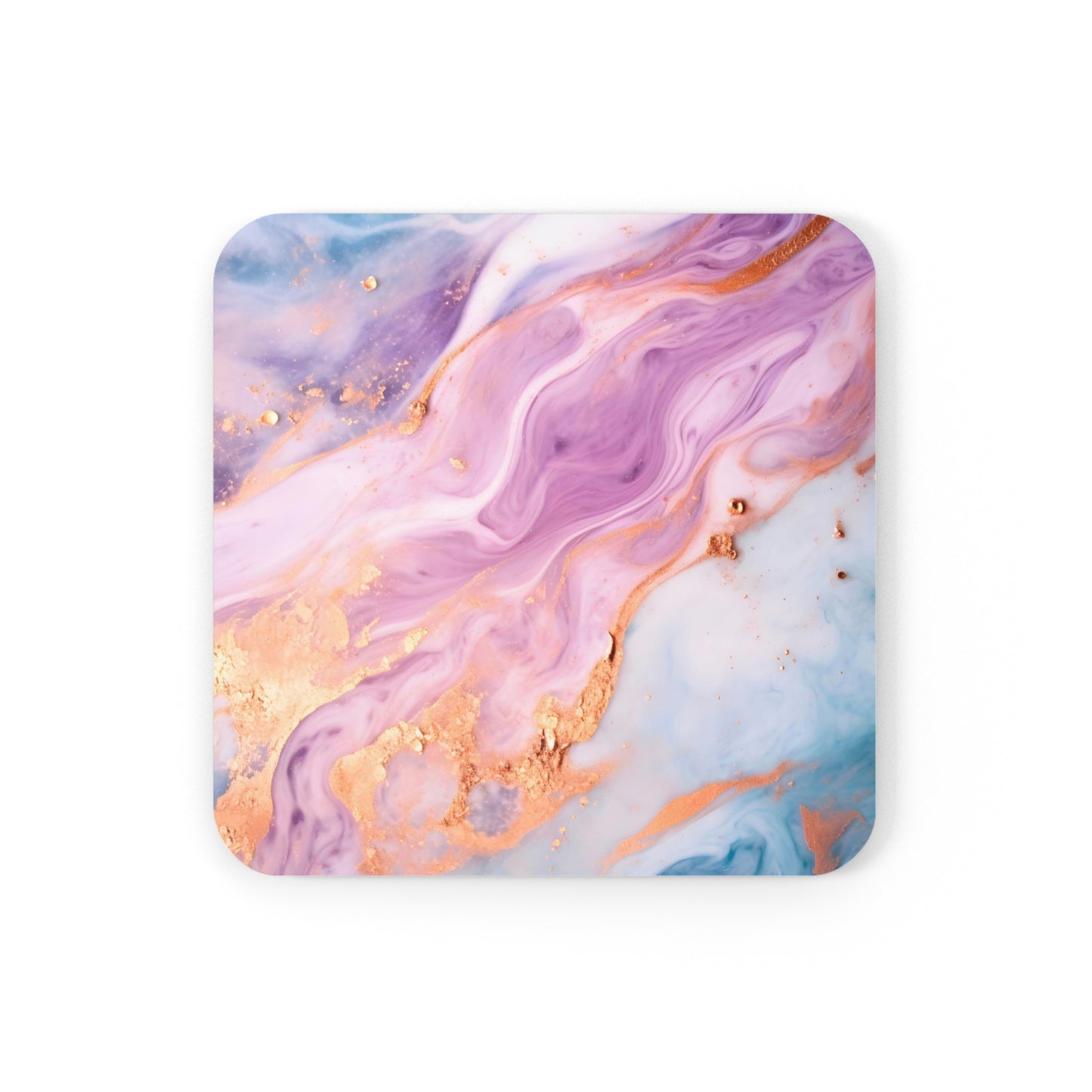 Blue and Purple Unicorn Geode | Set of 4 Coasters