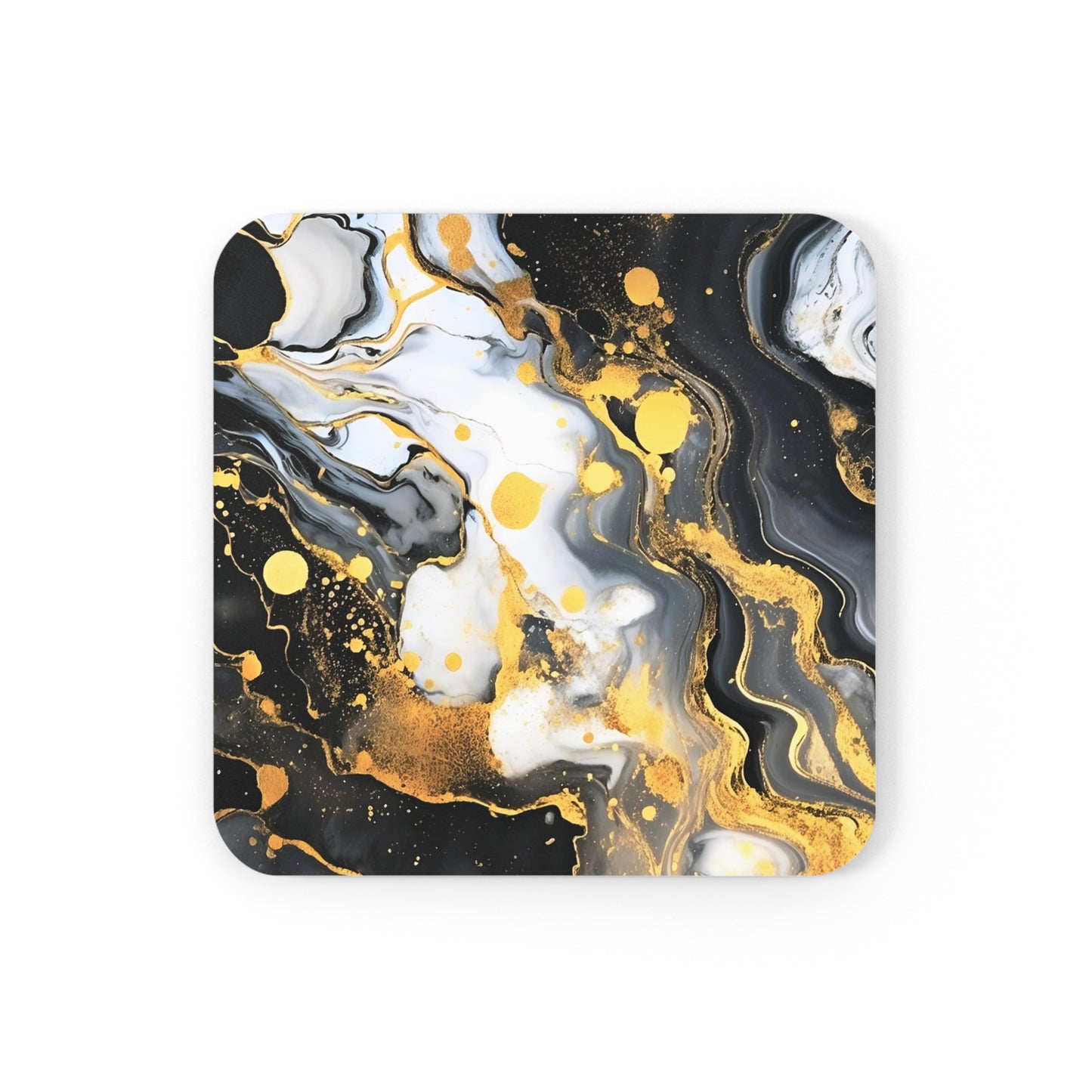 Black and Gray Geode | Set of 4 Coasters