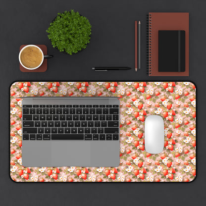 Symphony of Strawberries Desk Mat