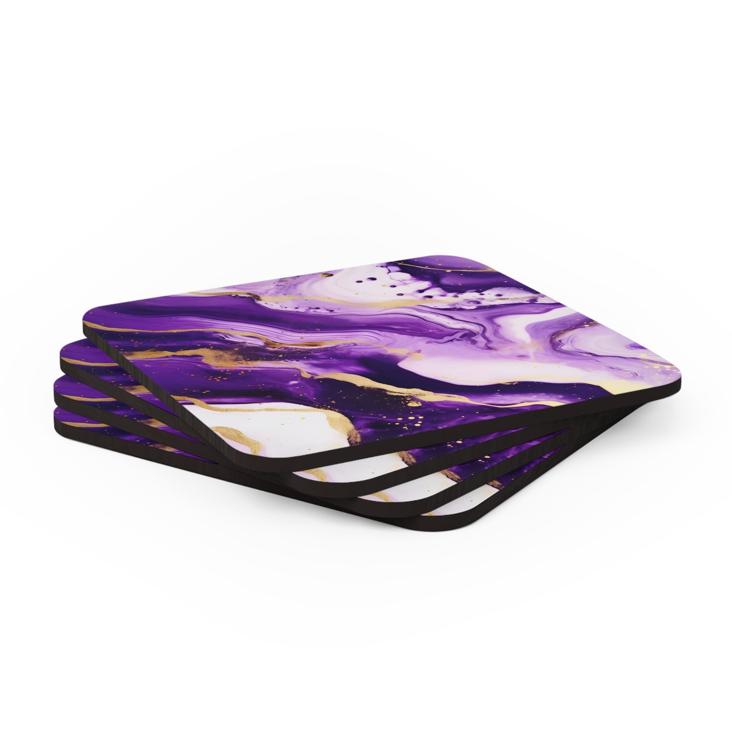 Purple and Ivory Geode | Set of 4 Coasters