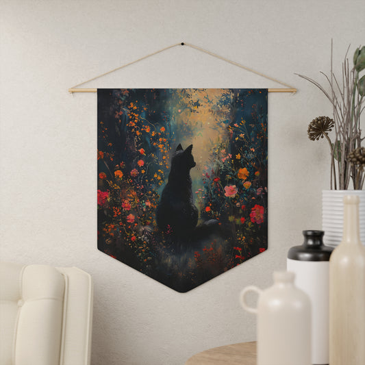Mystic Meadow Cat | Hanging Pennant