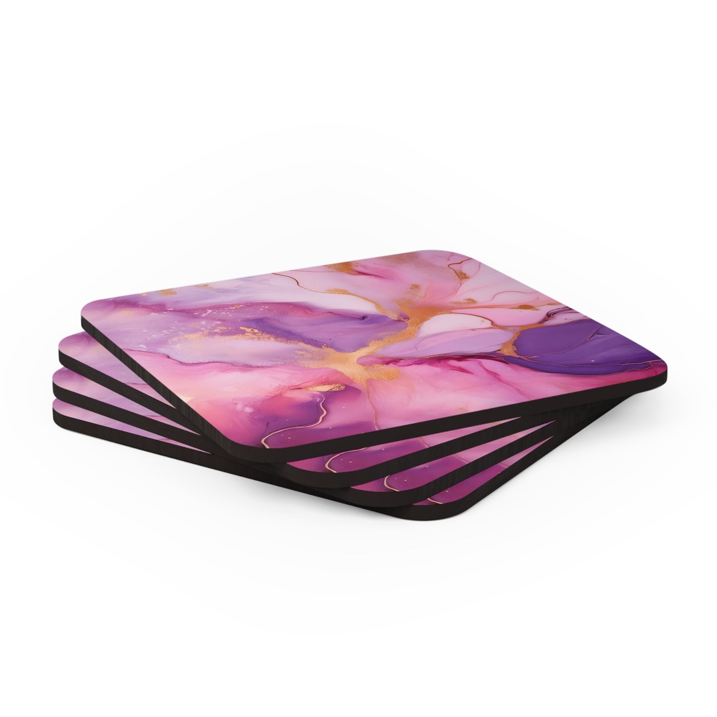 Lilac and Pink Geode | Set of 4 Coasters