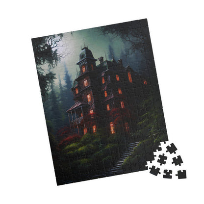 Nocturnal Victorian Manor | Jigsaw Puzzle