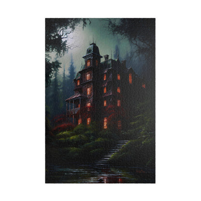 Nocturnal Victorian Manor | Jigsaw Puzzle