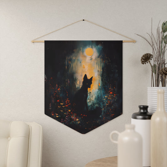 Mystic Moonlight Fox | Hanging Pennant