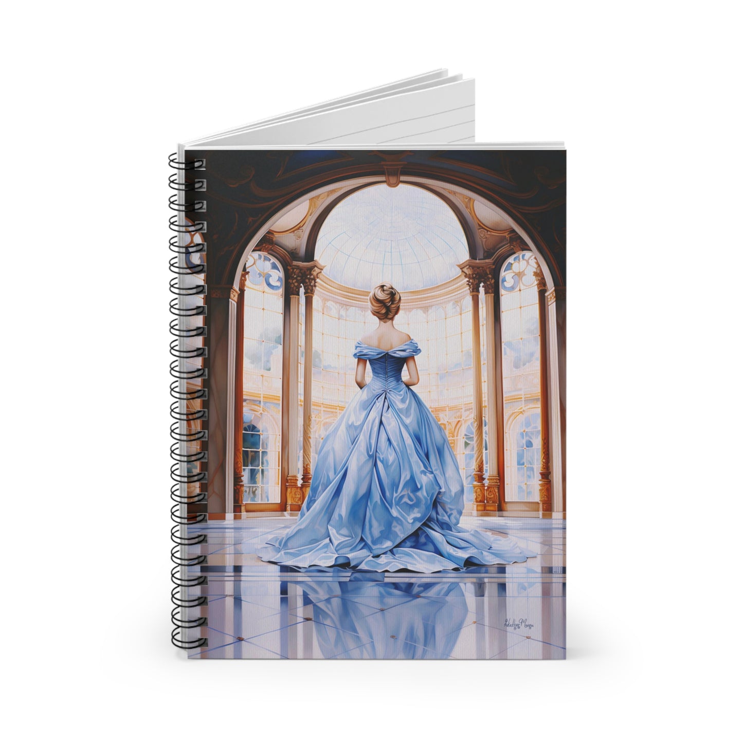 Cinderella's Grand Reverie | Ruled Line Spiral Notebook