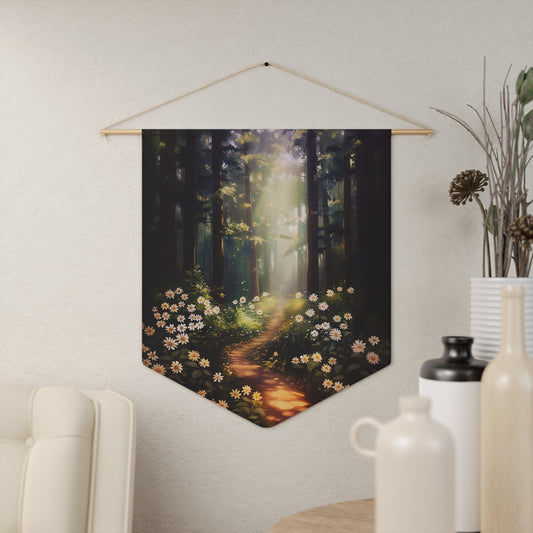 Illuminated Trail of Tranquility | Hanging Pennant