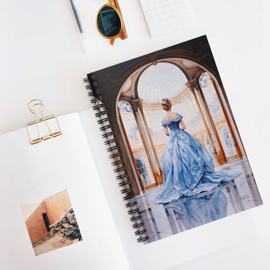 Cinderella's Grand Reverie | Ruled Line Spiral Notebook