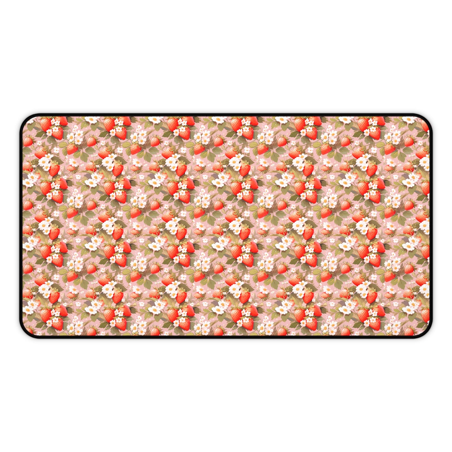 Symphony of Strawberries Desk Mat