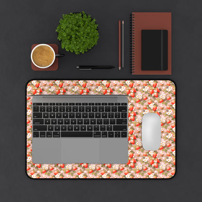 Symphony of Strawberries Desk Mat