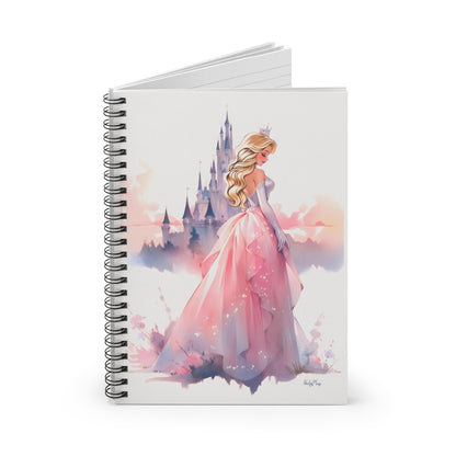 Sleeping Beauty and the Heavenly Citadel | Ruled Line Spiral Notebook