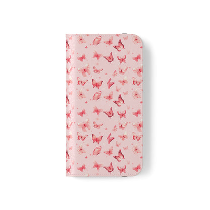 Whimsical Pink Butterflies | Wallet Phone Case