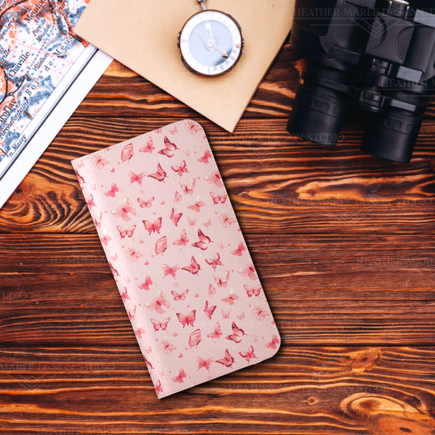 Whimsical Pink Butterflies | Wallet Phone Case