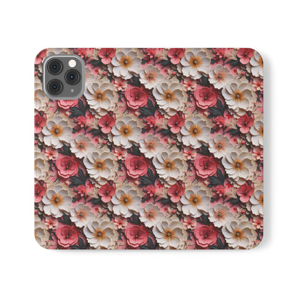 Floral Papercut Delight | Wallet Phone Case