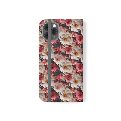 Floral Papercut Delight | Wallet Phone Case