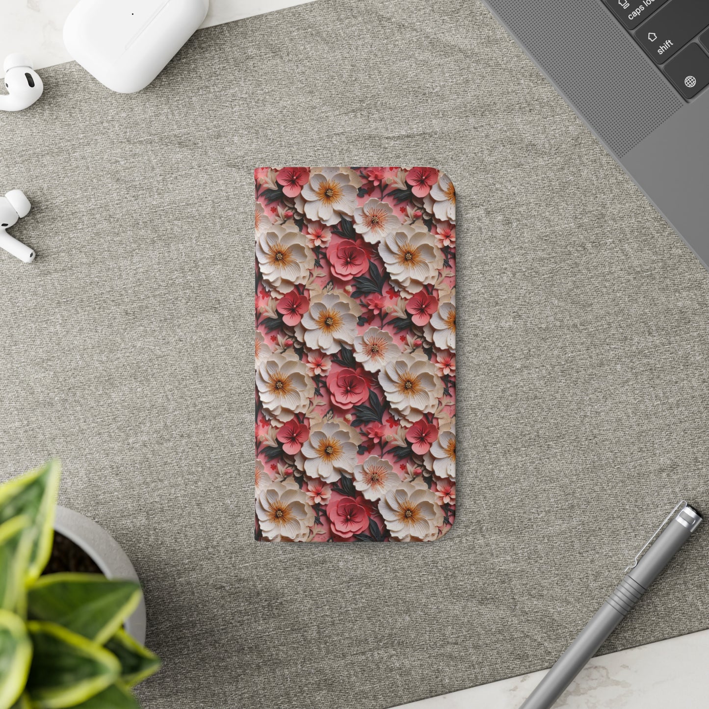 Floral Papercut Delight | Wallet Phone Case