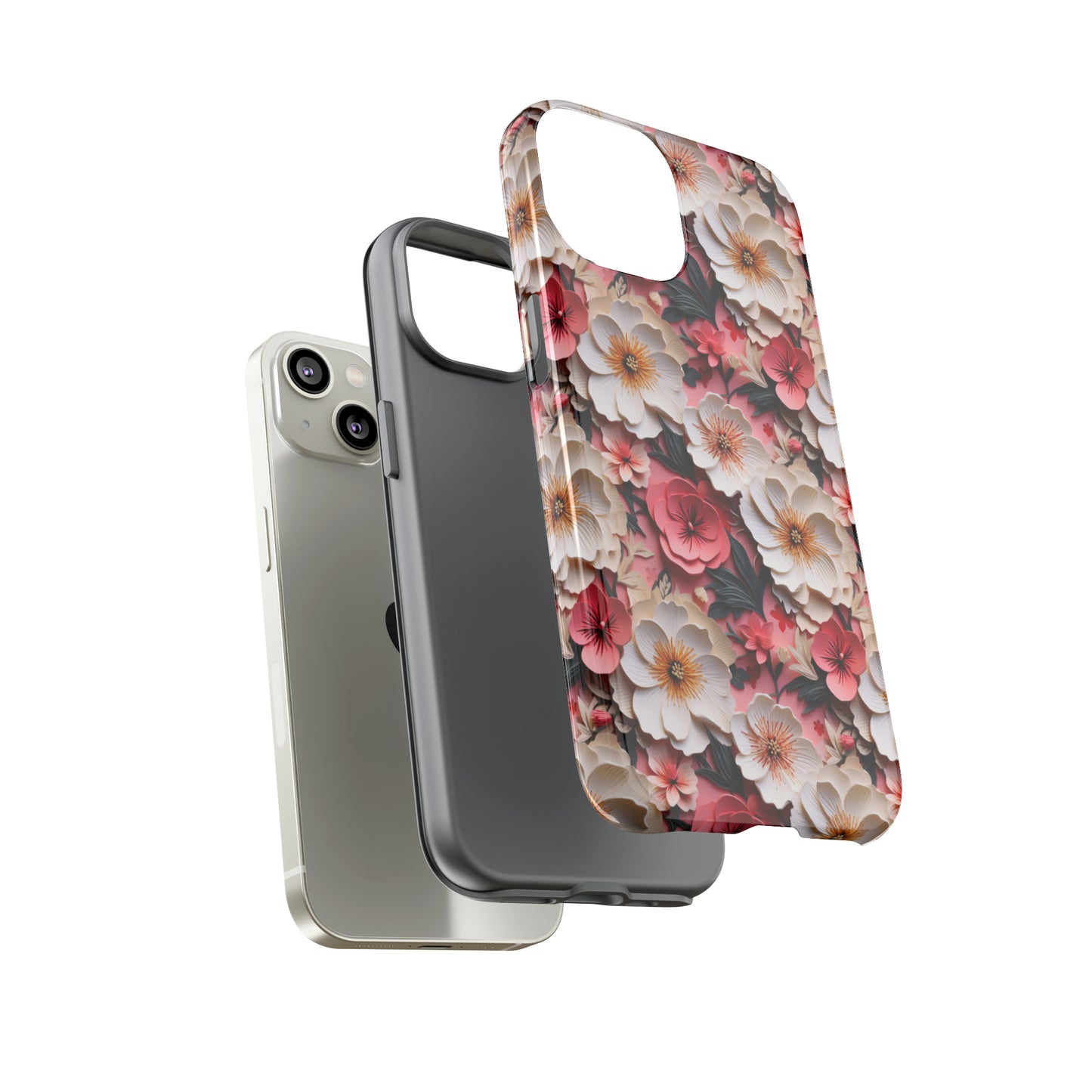 Floral Papercut Delight | Tough Phone Case