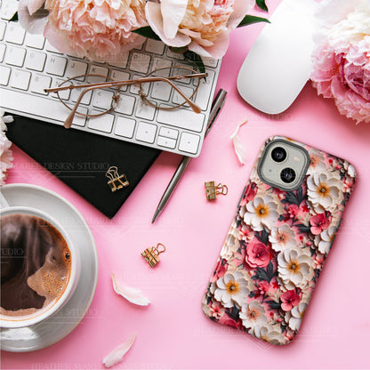 Floral Papercut Delight | Tough Phone Case