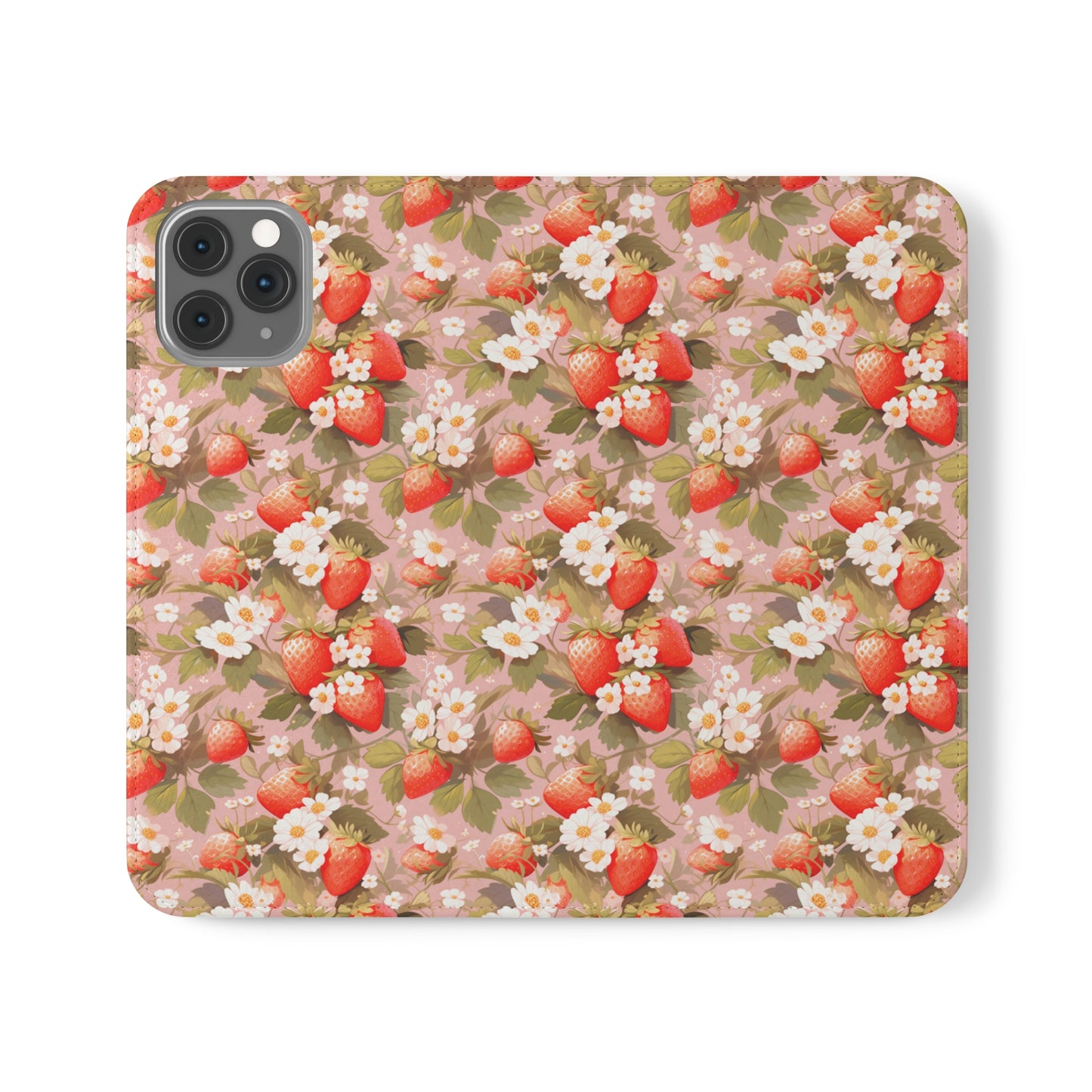 Symphony of Strawberries | Wallet Phone Case