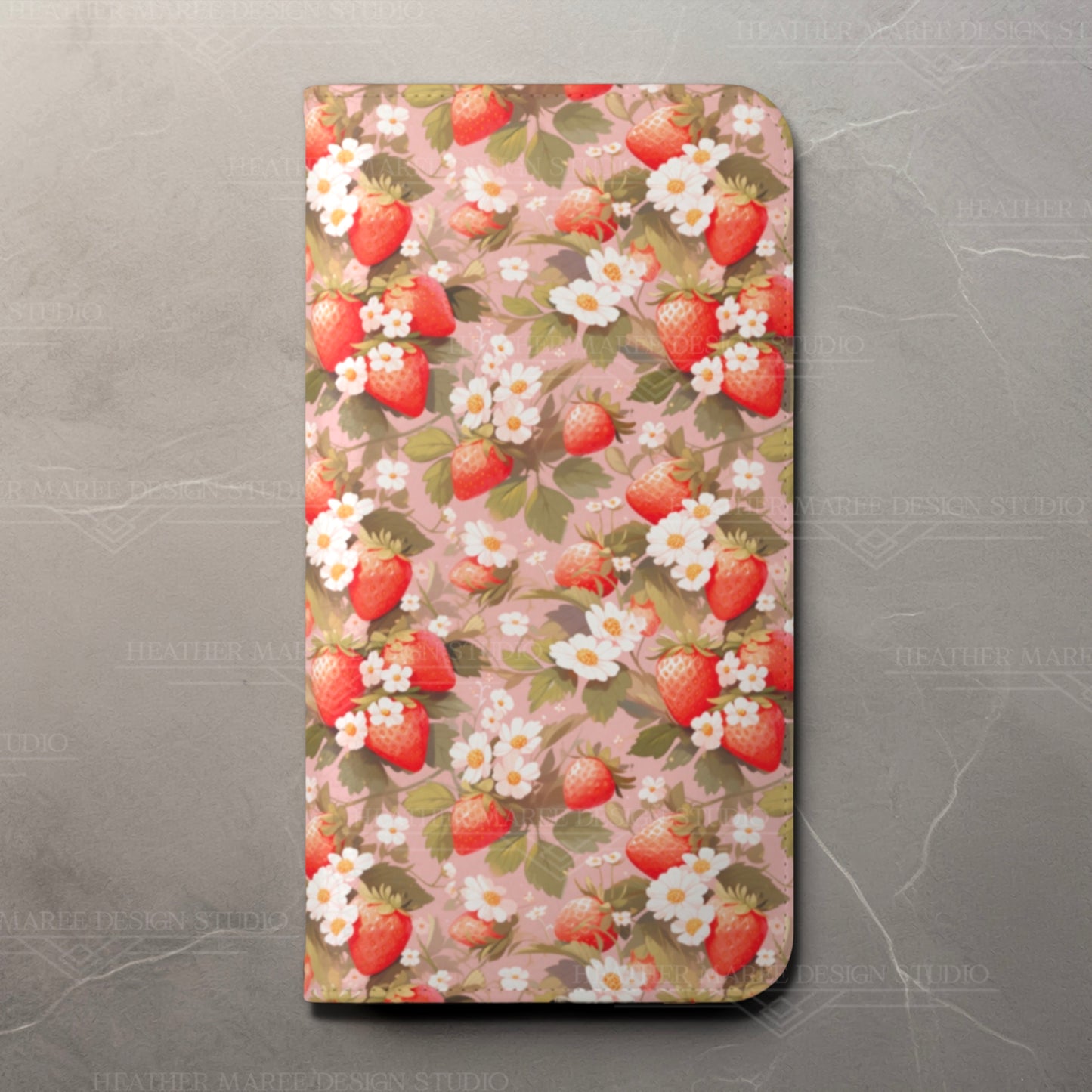 Symphony of Strawberries | Wallet Phone Case