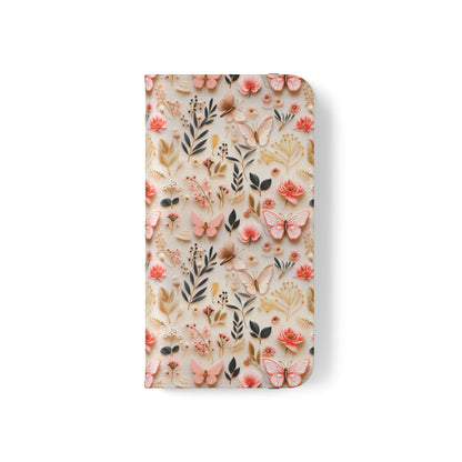 Gilded Butterfly Reverie | Wallet Phone Case