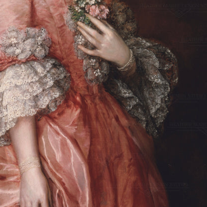 Victorian Beauty in Peach
