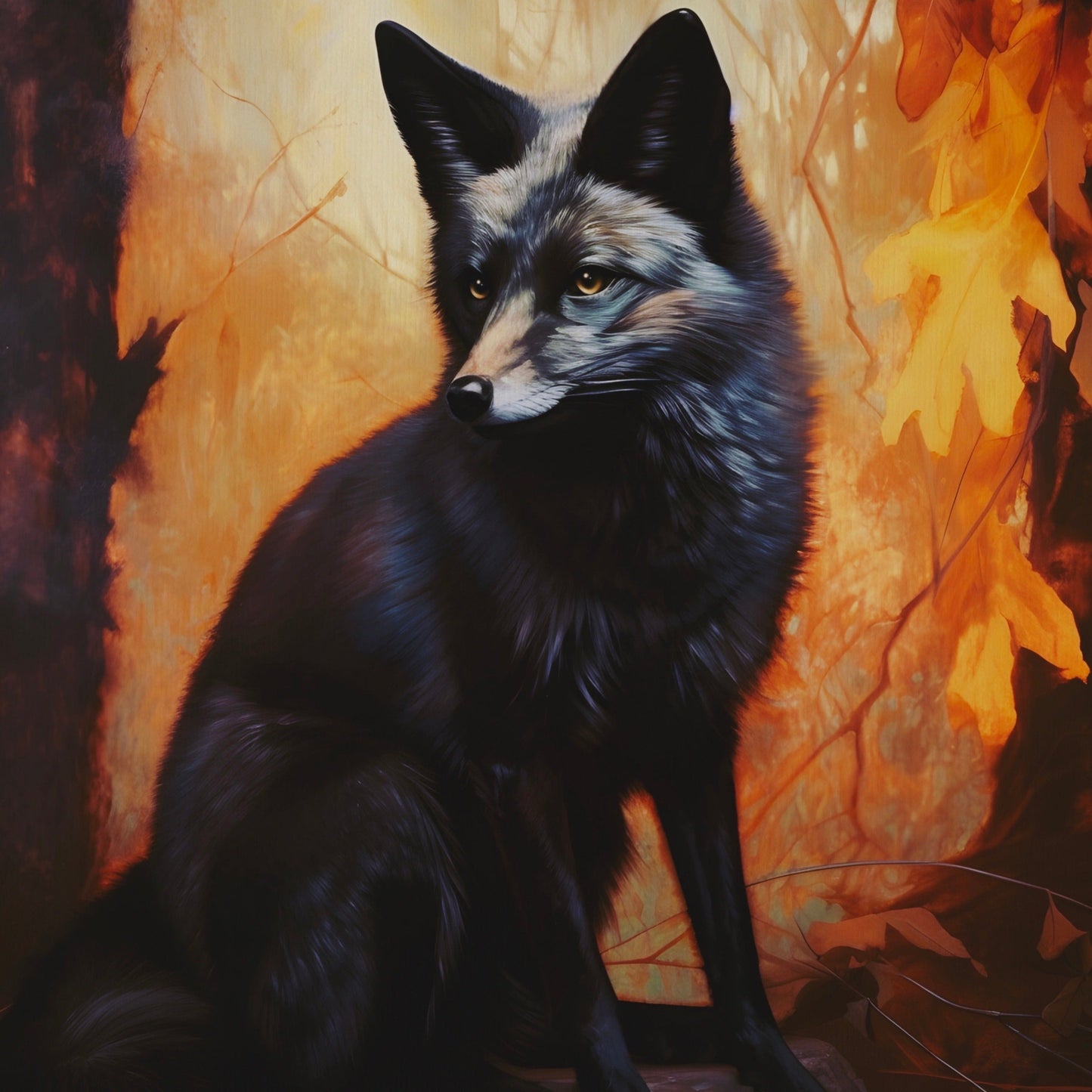 Moody Autumn Fox